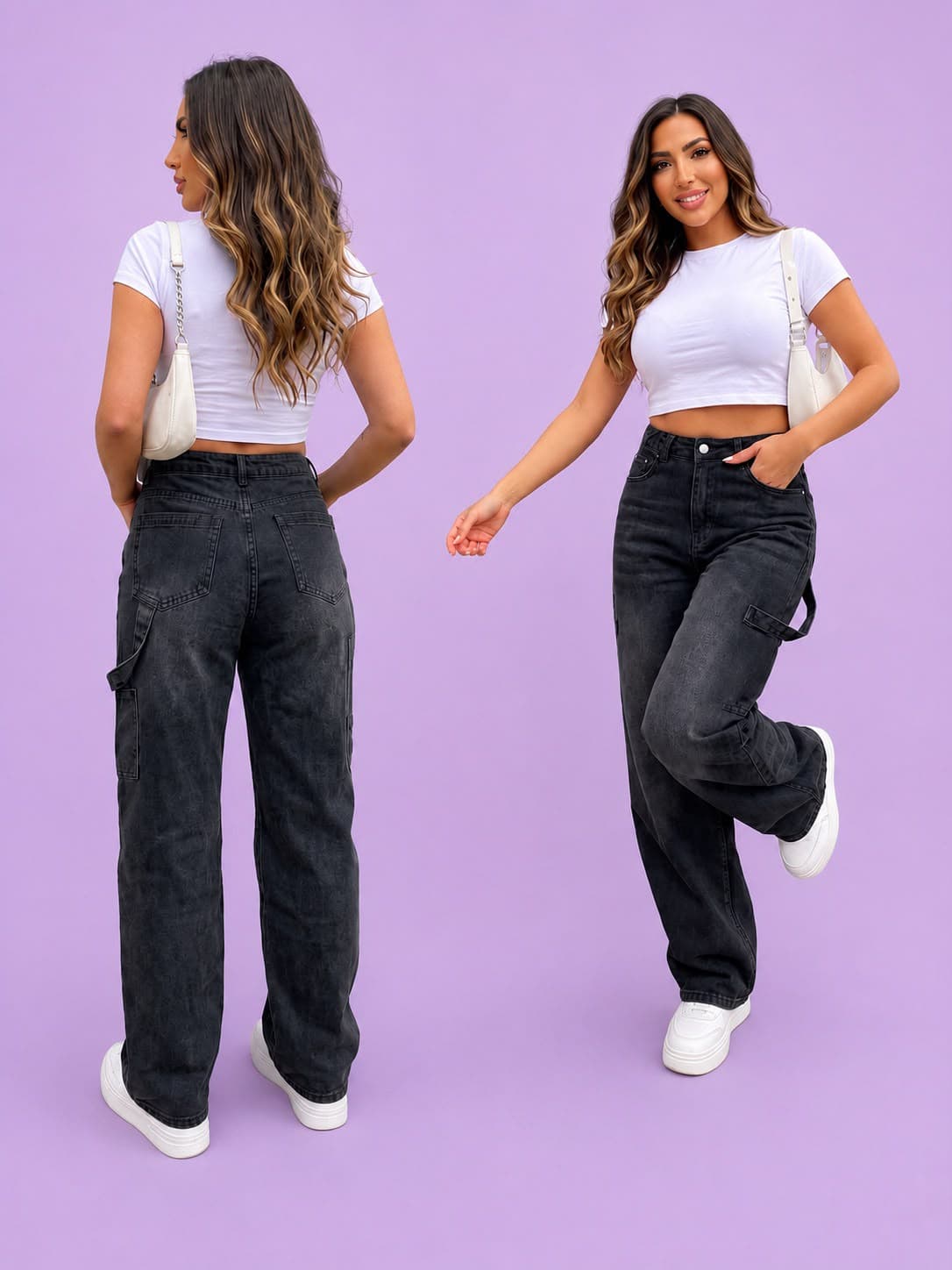 Black baggy jeans
